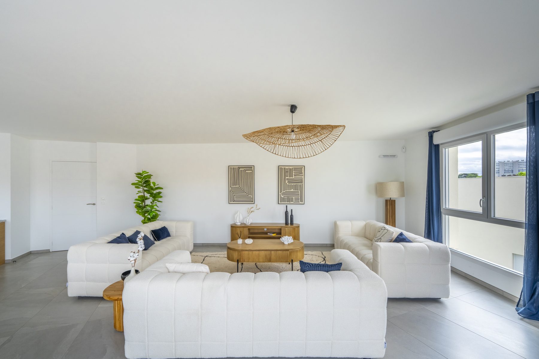 Salon — Diagonale — Champagne, meublé, Tom Devreeze, photographe immobilier Lyon