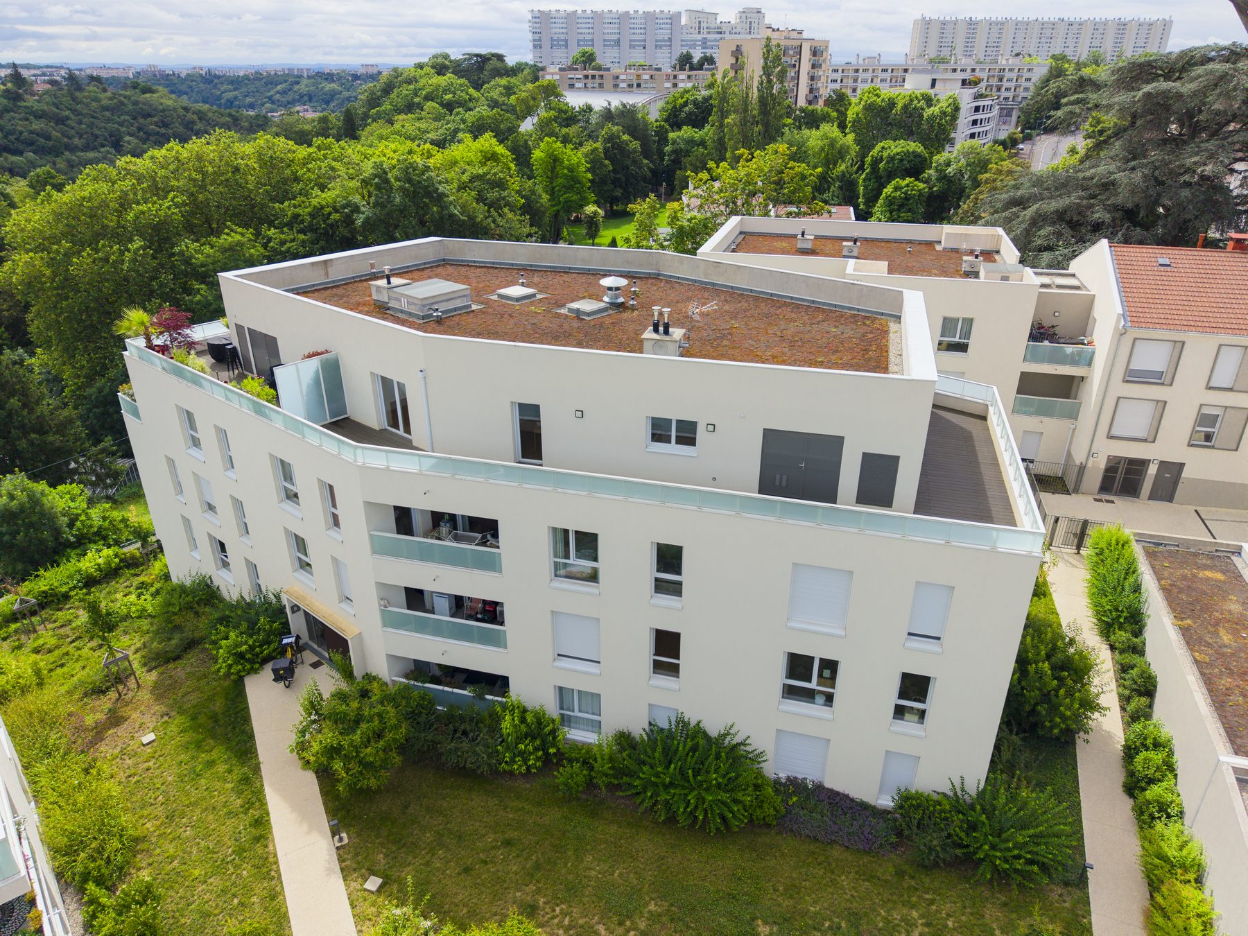 Vue aérienne, drone — Diagonale — Champagne, meublé, Tom Devreeze, photographe immobilier Lyon